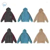 Men's Hoodies Quality Butterfly Embroidery Khaki Blue Gray Needles AWGE Hoodie Hooded Men Women Casual Stripe Velvet Pullovers