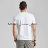 Magliette maschile canotte da uomo tops di seta ghiacciata cotone copyright estate raffreddare gust a mezza fondo maglietta bianca semplice t-shirt a maniche corta h240416