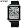 손목 시계 Sanda Digital Watch Men 's Military Sports Top Brand High End Led Stop 방수 선물 6159