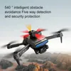 Drönare för D6 Drone 8K Professional High-Definition Dual Camera Five-Sided Hinder Undvikande Lättflöde ESC Quadcopter Toy 240416