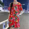 Herren-Trainingsanzüge Northeastern Blumendruck Sommer-Pyjama-Set T-Shirt Shorts Chinese Ethnic Style Outfit für