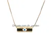 Pendant Necklaces Voleaf Hip-Hop Enamel Personality Evil Eye For Women Fashion Jewelry Vne143 Drop Delivery Dhgarden Dhf6J