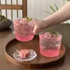 Wine Glasses Simple Transparent Cups Thin Classical Cocktail Glass Cup Sparkling Water Wide Mouth Whiskey Bar Accessories