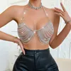 Tank da donna Fashion Dichiarazione Donne Donne Reggisera Catena Metal Gioielli Accessori per abbigliamento per gioielli per gioielli