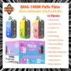 Original Bang 9k 18k Pulse Puff Disposable Vape Pen 0% 2% 3% 5% Strength 20ml Pre-filled Pod Vapor 650mAh Rechargeable Battery Mesh Coil Puffs 18k with Display Free Shipping