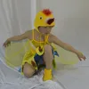 Çocuk Draması Sevimli Küçük Hayvan Sarı Kürk Kuş Performans Kostümü
