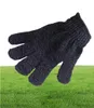 Exfoliating black Spa Bath Gloves nylon Brush Scrub Shower Gloves Scrubber4759210