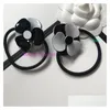 Party Favor Classic Camellia Hair Tie Fashion Accessories Collection Artikel Akryl Rope Gift With Paper Card Drop Delivery Home Garden Otk9h