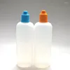 Bouteilles de rangement 10pcs vide 120 ml bouteille de compte-gouttes en plastique souple avec capuchon à l'épreuve des enfants et longue pointe d'aiguille pour le flacon liquide