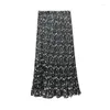 Юбки 2024 Женские женские плиссированные фрагментированные фрагментированные юбки с печати свежие и универсальные драпировки A-line