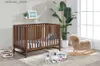 Baby Cribs Ny direktförsäljning Baby Sleep Bed Solid Wood Cribs med justerbar sänghöjd Baby Cot L416
