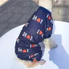 Köpek Giyim Sevgililer Günü Pijama Bodysuit Tulumlar Doğum Günü Kostüm Kalp Desen Giysileri Pet Pup için Karikatür