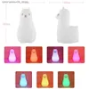 Lamps Shades Camel LED Night Light Touch Sensor Colorful Silicone Animal Light Battery Powered Bedroom Light Children and Baby Gifts Q240416