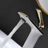 Bathroom Sink Faucets Basin Faucet White And Gold Single Handle Deck Mounted Toilet Cold Mixer Water Tap