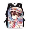 School Bags Toilet-bound Hanako-kun 16" 3D Print Kids Backpack Primary For Boys Girls Back Pack Students Book