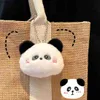 Plush Keychains Cartoon Cute Plush Bear Keyring For Women Soft Animal Keychain Rabbit Frog Doll Keychain Ryggsäck Pendant Ornament Girls Gift Y240415M9W1