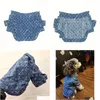 Designer di abbigliamento per cani pet blu denim cappotto classico giacca logo logo fadou orsacchiotto abbigliamento abbigliamento design drop dropsesed home giardino otdxc