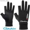 Gants de cyclisme Summer Mens Ice Silk Plein-doigt exposé à deux doigts Glants de sport extérieur pêcheurs Cycling Scolter Glants à séchage rapide L48