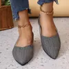 Sapatos casuais de couro macio mulheres 2024 Spring Fashion Comfort pontudo fêmea plana feminina não deslizante Zapatos Mujer