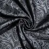 Scialcini Scerpa di seta in seta designer di lusso di lusso Mens Black Paisley Shawl Bandanna silenziatore Pashmina Barry.Wang A-1022L2404