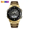 Montre-bracelets SKMEI 1370 Quartz Watch numérique pour hommes Compte à rebours Sports étanche électroniques Horloge LED 1454 Reloj Masculino