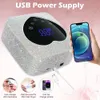 Lâmpada de unha LED de UV recarregável secar sem fio para manicure 30leds Gel Polish Machine Ferramentas 240401