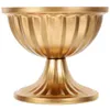 Vaser mini metall urn planter europeisk stil liten blomkruka bröllop semester party hem dekoration arrangemang (guld stor)