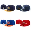 Дизайнерские шапки New Caps Мужская мода Classic Class Flat Peak Full Clofle Caps NBAAA Caps Baseball Sports Fitted Hats в 7-й размер баскетбольной команды Snapback N8