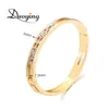 DUOYING DIY Slider Charms Boerels aangepaste naam Bracelets Bangle Zirkon Sliding Charm Personaliseerde brief 240416