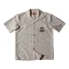Chemises décontractées pour hommes Mentiers imprimés Aloha Shirt Hawaii Collier Collier Côtes courtes plage de style extérieur