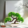 Decoratieve bloemen kunstmatige bonsai boombureau display nep plant potten faux voor slaapkamertafel woonkamer indoor boekenplank