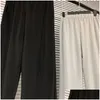 Mensbyxor veckade Sweatpants Män kvinnor 1 högkvalitativ solid färg joggar dstring streetwear byxor släpp leveranskläder kläder otqwh