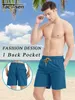 Tacvasen Summer Beach Board Shorts Shorts Mens Casual Surfing Trunks Jogger Outdoor Jogger Supshort Elastic Waist Gym 240403