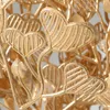 Flores decorativas Simulação Plantas artificiais douradas de plástico para decoração de natal caseira sala de estar de festa Arranjo de flores