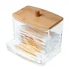 Opslagboxen Organisator Cosmetische acryl Acryl Transparante sieradencontainer Trendy QTIPS Make -up ronde