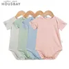 Rompers Baby Raiper 6-24 mois une pièce Jumps combinaison Summer Boys Filles bébé Vêtements cool respirant Body à manches courtes Color L410