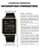 Wristwatches SANDA Digital Watch Men's Military Sports Top Brand High End Luxury LED Stop Waterproof Gift 6159