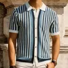Chemises décontractées pour hommes bouton de revers de mode masculine