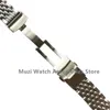 Watch Bands 22mm 316Lステンレス鋼SKX007ライスダイブユニバーサルストレートエンドストラップバンドブレスレットフィットOMG