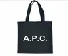 2019 New Women039s Handbagr APC Письмовая сумка Canvas Shouse Tote Sage Shopping Grapheme Compleck Black Canvas Zipper Bag6022803