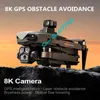 DRONES Professional 8K Aerial GPS Return Brushless WiFi FPV RC Drone 5G 360 Hinder Undvikande Huvudlös läge Fjärrkontroll Quadcopter 240416