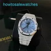 AP Leisure Pols Watch Royal Oak Series 77353bc.gg.1263bc.01 Mens 18k Platinum Automatisch mechanisch horloge