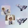 Dog Apparel Pretty Clothes Ultra Soft Dress Up Unisex Autumn Winter Cute Tie-dye Pet Coat