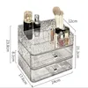 Aufbewahrungsboxen Schubladen Makeup Organizer Transparent Desktop Großkapazität Kosmetischer Schmuck Nagellack Lippenstift Acrylbox