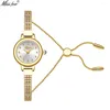 Нарученные часы роскошные женщины с алмазными браслетами часы дамы бренды женские наручные часы Drop Quartz Clock подарки