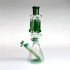 Phoenix Glass Bongs Triple Freezable Coil DAB Rig Condenser Coil Buil A Bong Glass Water Pipe 로고없이 14 인치