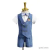 Pakken babyjongens zomer trouwjurk kinderen birhtday foto pak pak kinderen vanal blazer set school kinderprestaties feest kostuum