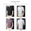 Heren Polos Browon 2024 Zomer tops Smart Casual Polo Shirt For Men Solid Short Sleeve Cotton T Kleding Homme