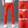 Мужские джинсы FDIOCN Spring Summer Thin Denim Slim Fit European American High-End Brand Маленькие прямые брюки XW2027-00