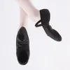 Chaussures de danse Quantité Femme en cuir Solide Sold Out-semelle Ballet Toe Plabeurs plates Pink Black Salsa